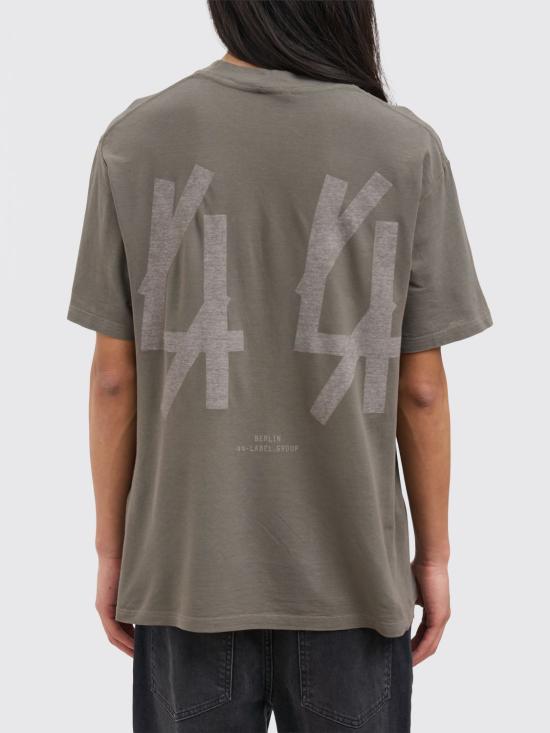 26SS 44레이블 반팔 티셔츠 B0030653FA725 P776 Grey - 44 LABEL