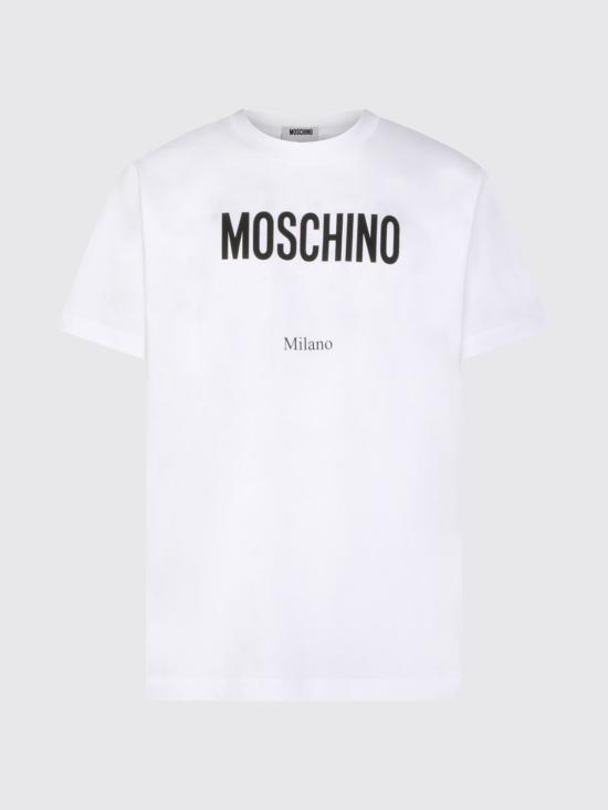 26SS 모스키노 반팔 티셔츠 261ZZ07130241 1001 White - MOSCHINO