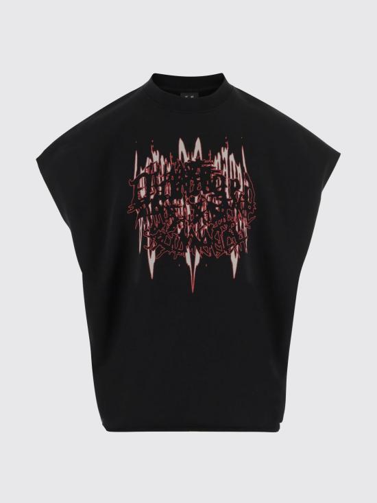 26SS 44레이블 반팔 티셔츠 B0030666FA583 P774 Black - 44 LABEL