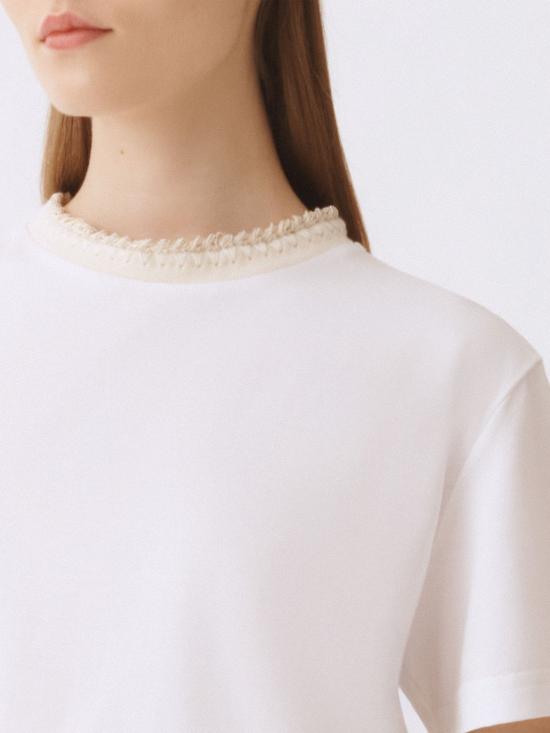 26SS 파비아나 필리피 반팔 티셔츠 JED266F133L920 21 White - FABIANA FILIPPI