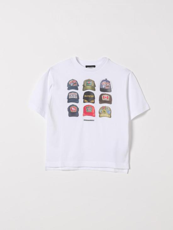 26SS [키즈] 디스퀘어드2 티셔츠 DQ3386D0AG7 DQ100 White