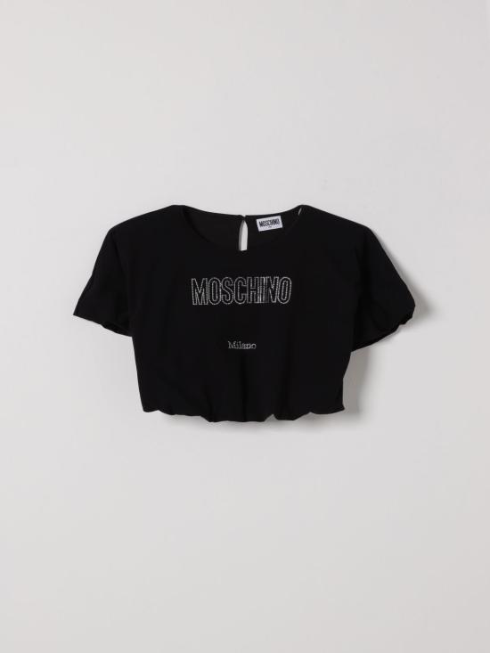 26SS [키즈] 모스키노 티셔츠 HAM04BLBA10 60100 Black