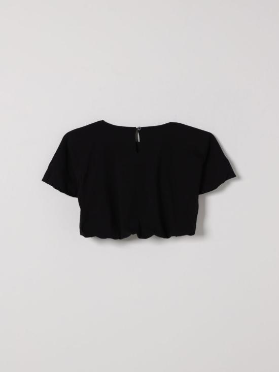 26SS [키즈] 모스키노 티셔츠 HAM04BLBA10 60100 Black - MOSCHINO