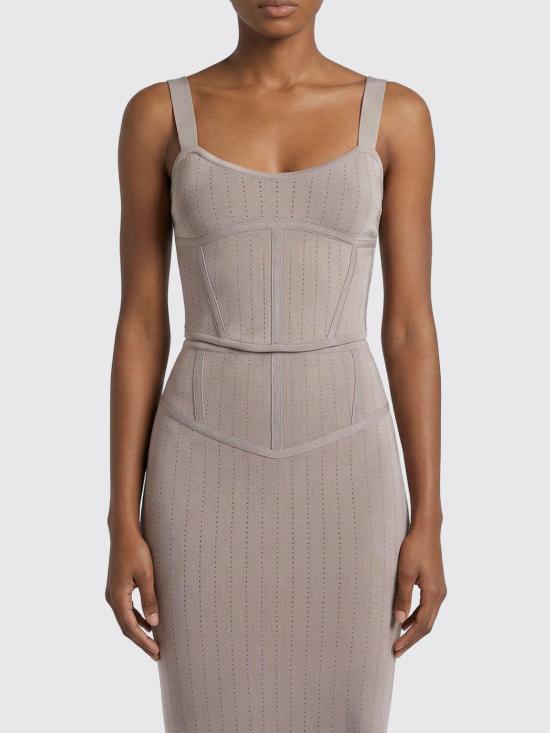 26SS 파트리지아페페 민소매 티셔츠 8K0372K315 S748 Grey