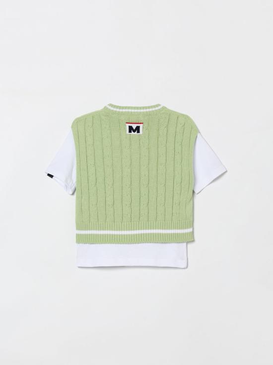 26SS [키즈] 엠에스지엠 티셔츠 S6MSJBTH058 001 77 Green - MSGM