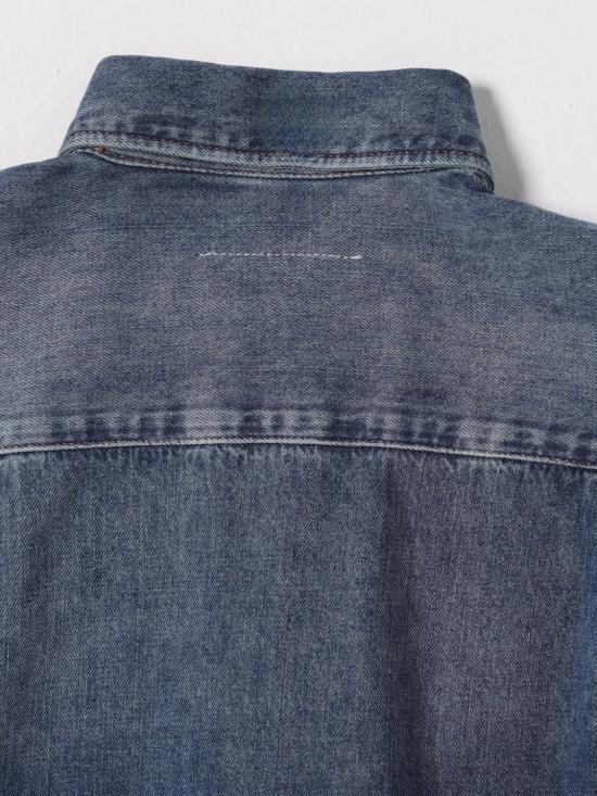 26SS [키즈] MM6 메종마르지엘라 셔츠 M60763MM07A M601 Denim - MM6 MAISON MARGIELA