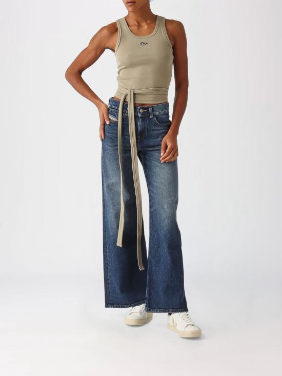 26SS 디젤 반팔 티셔츠 A210190EJAI 5GD Green - DIESEL