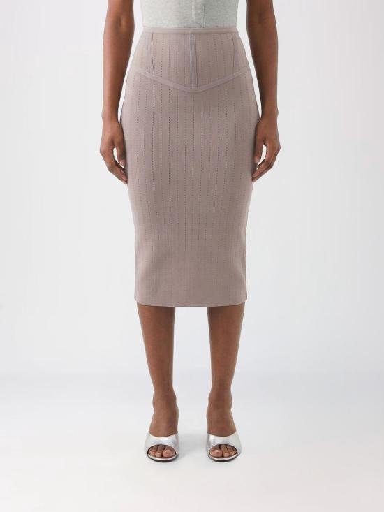 26SS 파트리지아페페 미디 스커트 8G0510K315 S748 Grey