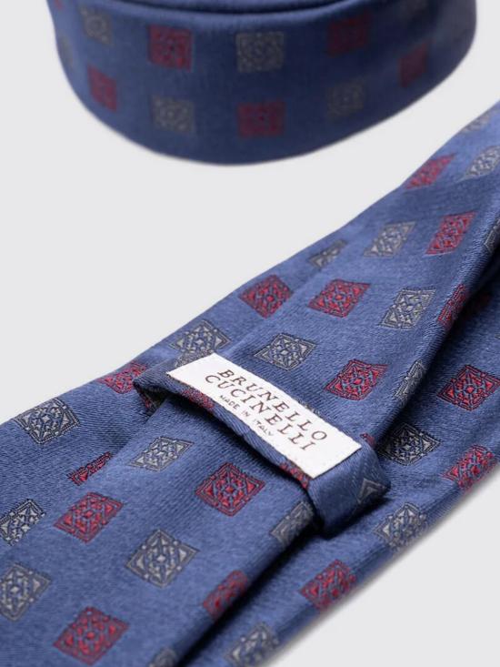 26SS 브루넬로 쿠치넬리 넥타이 MX8600018 CZI19 Blue - BRUNELLO CUCINELLI