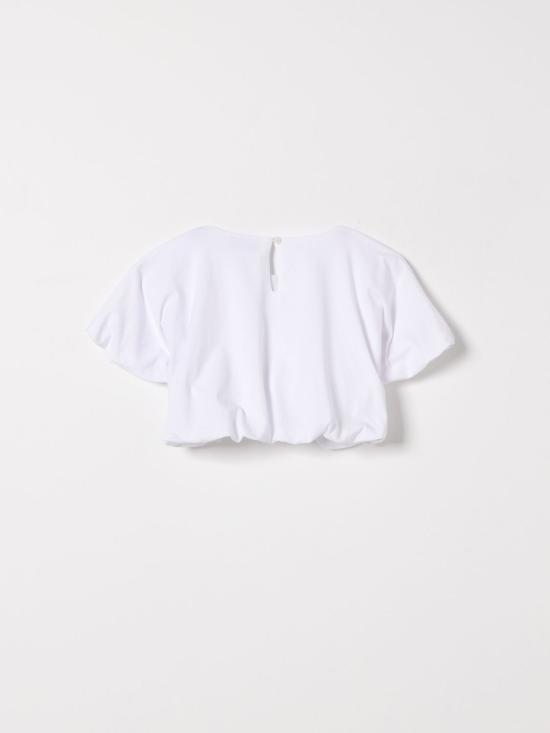 26SS [키즈] 모스키노 티셔츠 HAM04BLBA10 10101 White - MOSCHINO