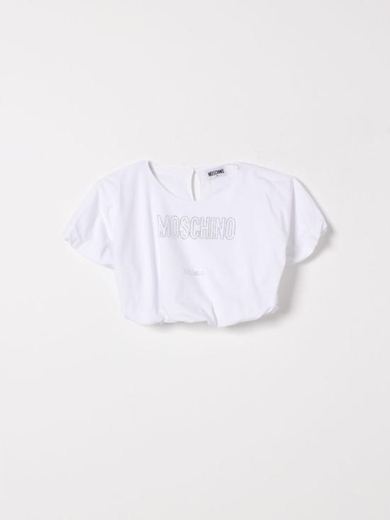 26SS [키즈] 모스키노 티셔츠 HAM04BLBA10 10101 White