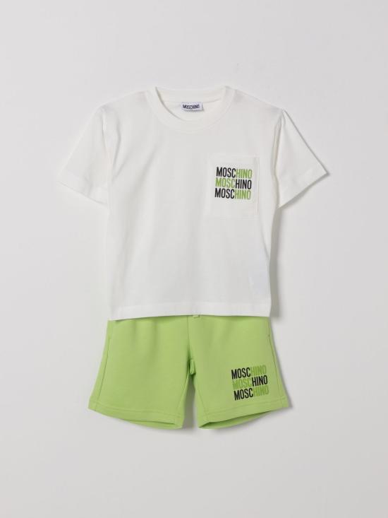26SS [키즈] 모스키노 캐주얼 세트 HMG00RLCA32 83687 White