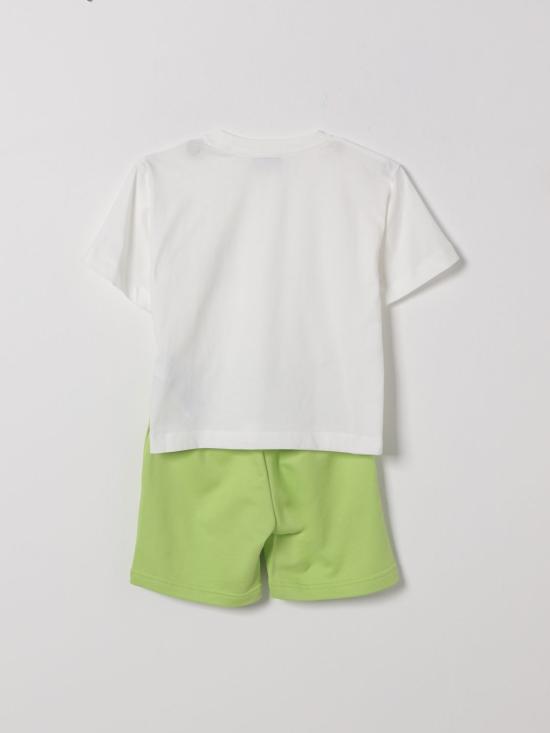 26SS [키즈] 모스키노 캐주얼 세트 HMG00RLCA32 83687 White - MOSCHINO