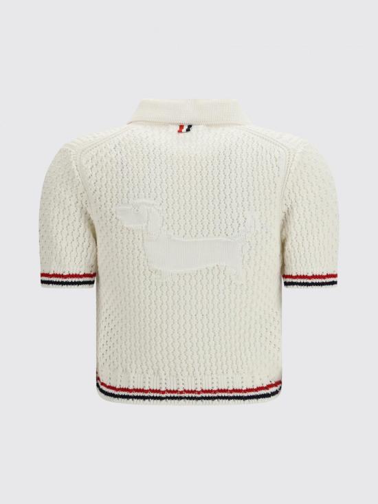 26SS 톰브라운 폴로 티셔츠 FKC694AY3062 100 White - THOM BROWNE