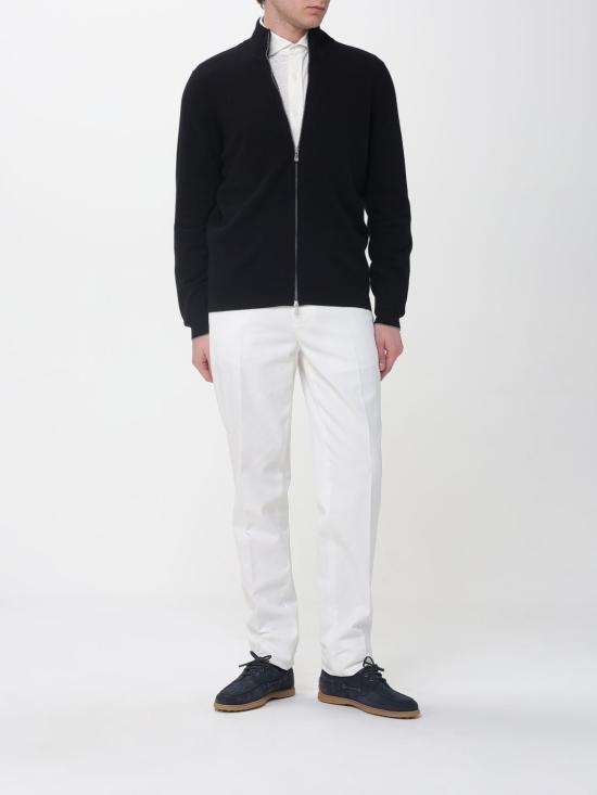 26SS 브루넬로 쿠치넬리 캐시미어 하이넥 집업 가디건 M2200106 CH101 Black - BRUNELLO CUCINELLI