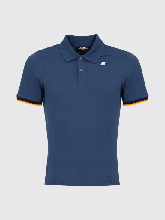 26SS 까웨 폴로 티셔츠 K1125BW B67 Blue 1 - K-WAY