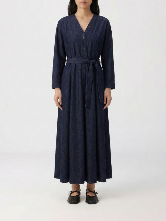 26SS 에스막스마라 롱 원피스 2619221021600 001 Blue