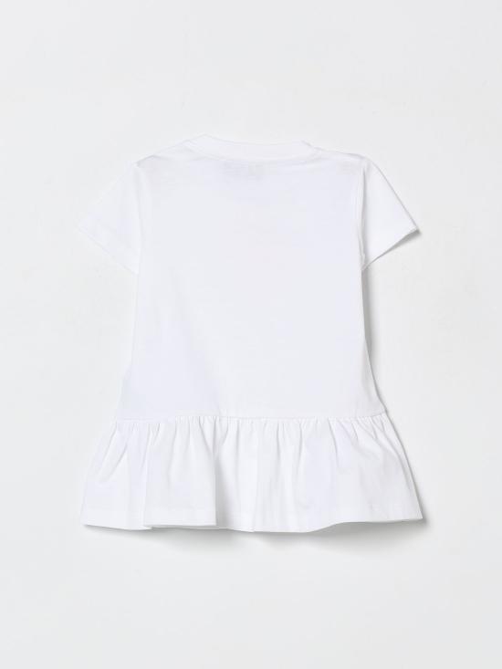 26SS [키즈] 모스키노 점프수트 MDV0DJLAA02 10101 White - MOSCHINO