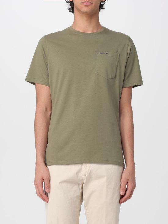 26SS 바버 반팔 티셔츠 MTS1114 OL37 Green