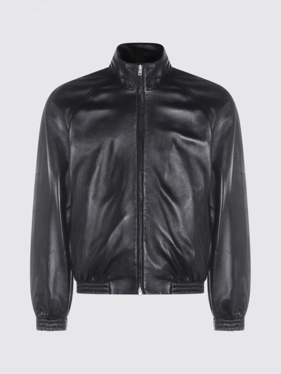 26SS 아크네 스튜디오 가죽 자켓 B70168 900 Black - ACNE STUDIOS