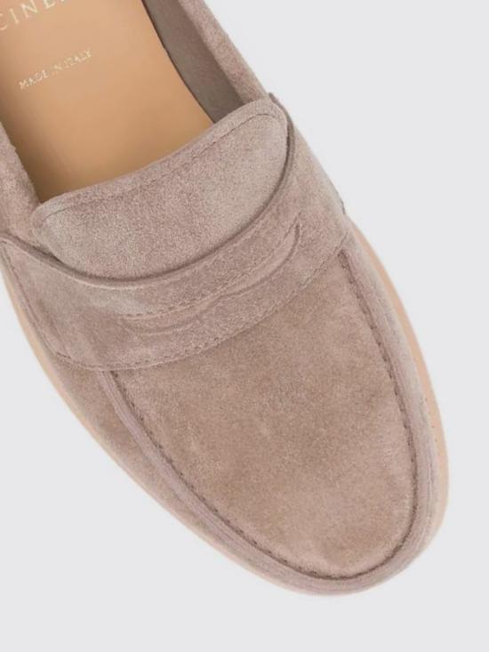 26SS 브루넬로 쿠치넬리 리버스 카프스킨 라이트 페니 로퍼 MZUPAIX653 C4298 Beige - BRUNELLO CUCINELLI