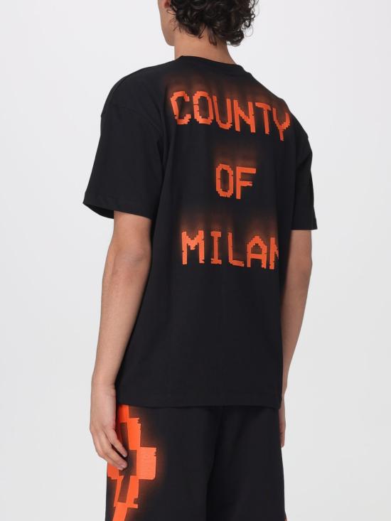 26SS 컨트리 오브 밀란 반팔 티셔츠 S6CMMATH102 110 Black - COUNTY OF MILAN