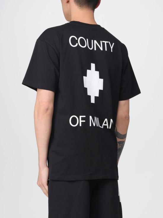 26SS 컨트리 오브 밀란 반팔 티셔츠 S6CMMATH096 110 Black - COUNTY OF MILAN