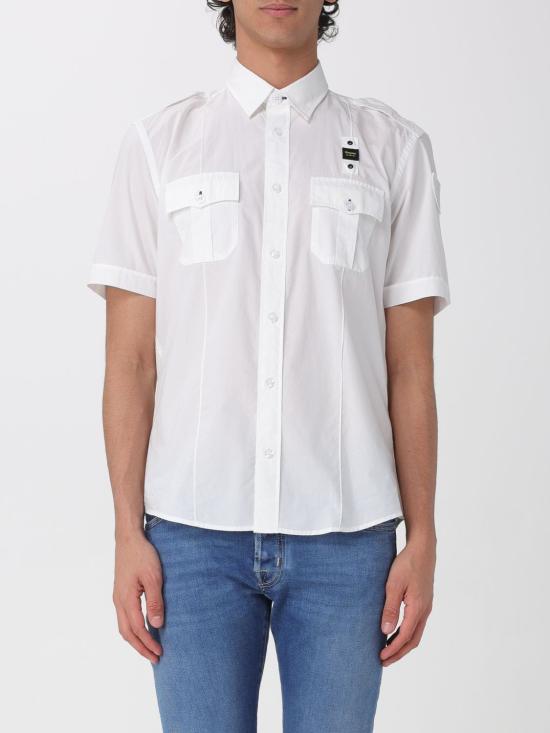 26SS 블라우어 반팔 셔츠 26SBLUS02271 102 White