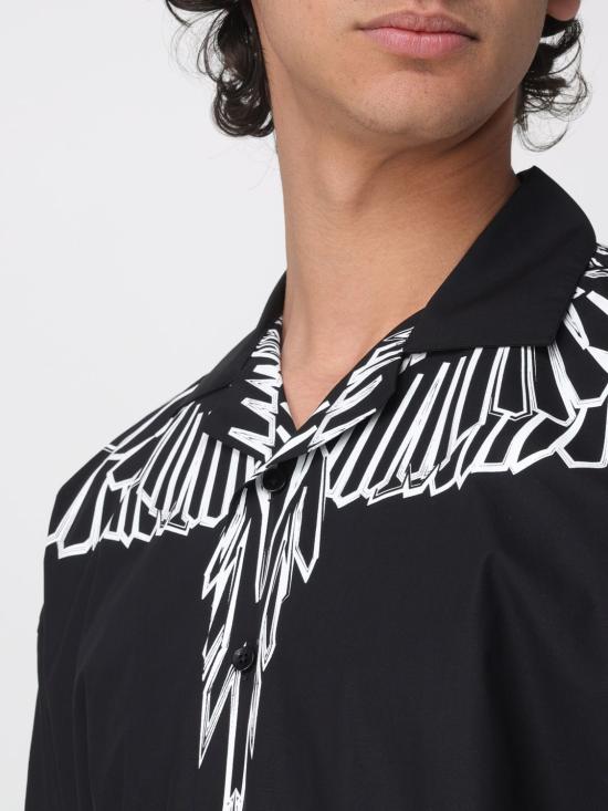 26SS 컨트리 오브 밀란 반팔 셔츠 S6CMMASI009 110 Black - COUNTY OF MILAN