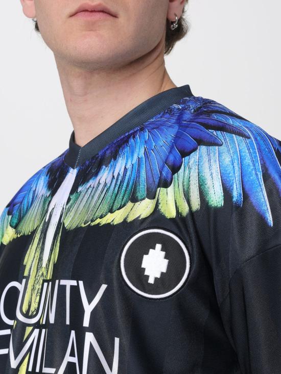 26SS 컨트리 오브 밀란 반팔 티셔츠 S6CMMATH086 110 Black - COUNTY OF MILAN