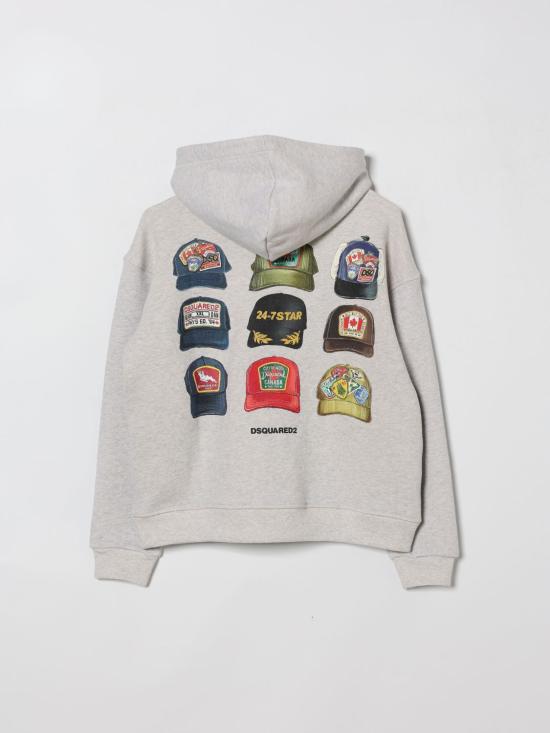 26SS [키즈] 디스퀘어드2 풀오버 DQ3391 D0AGA DQ921 Grey - DSQUARED2