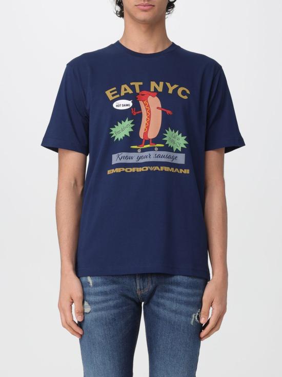 26SS 엠포리오 아르마니 반팔 티셔츠 EM003622AF14836 MB376 Blue