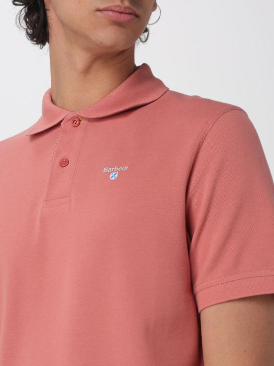 26SS 바버 폴로 티셔츠 MML0012 PI55 Pink - BARBOUR