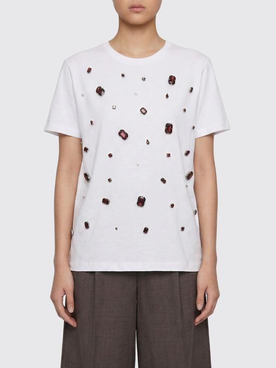 26SS 리우조 반팔 티셔츠 CA6350J6308 11111 White