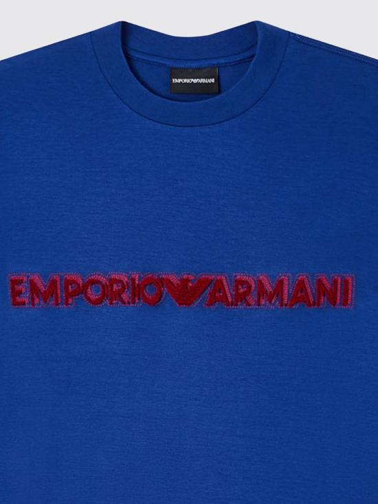 26SS 엠포리오 아르마니 반팔 티셔츠 EM004520AF13747 UB093 Blue - EMPORIO ARMANI