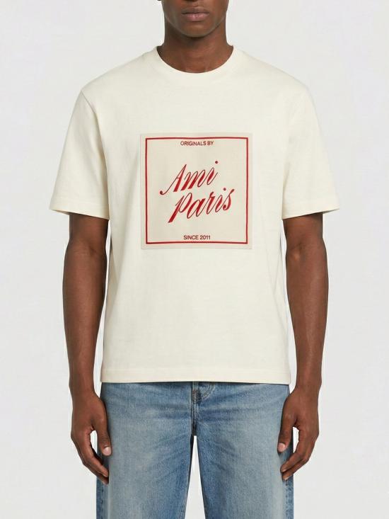 26SS 아미 반팔 티셔츠 UTS385726 136 Beige