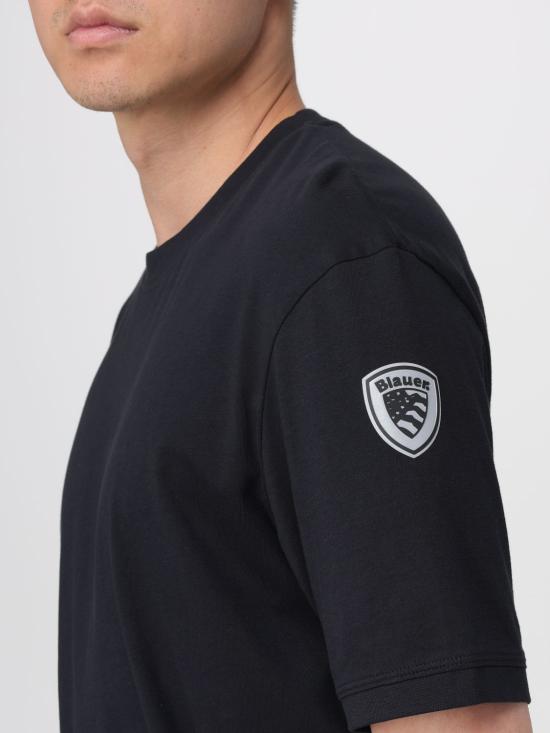 26SS 블라우어 반팔 티셔츠 26SBLUH02068 999 Black - BLAUER