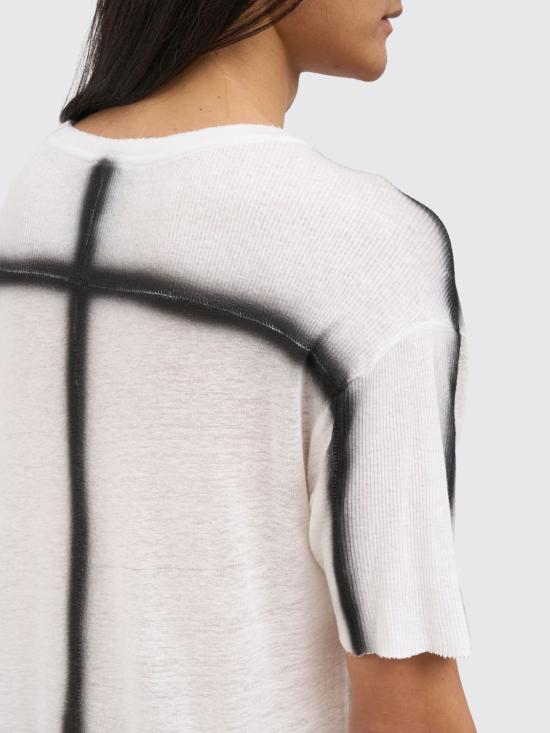 26SS 톰크롬 반팔 티셔츠 MTS927 OFF White - THOM KROM