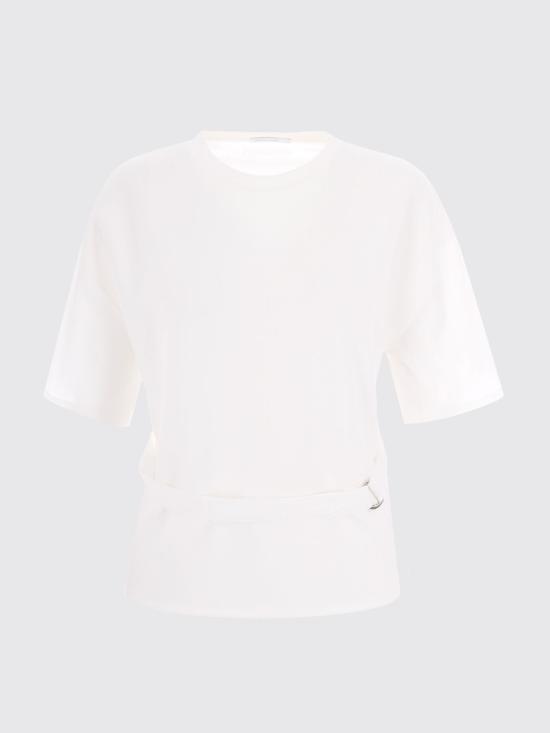 26SS 파트리지아페페 반팔 티셔츠 8M1813J394 W103 White - PATRIZIA PEPE