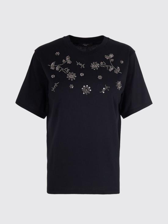 26SS 위켄드막스마라 반팔 티셔츠 2615971061600 004 Black