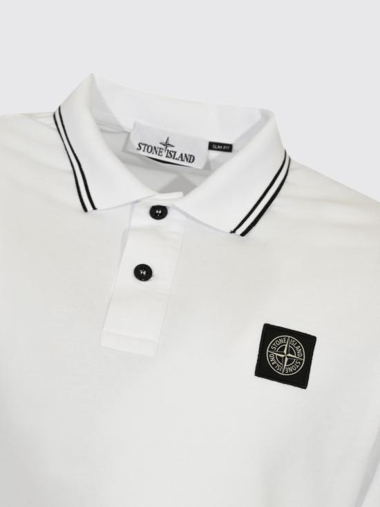 26SS 스톤 아일랜드 폴로 티셔츠 2200012S0018 V1001 White - STONE ISLAND