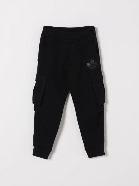 26SS [키즈] 디스퀘어드2 스트레이트 팬츠 DQ2721D0AC6 DQ900 Black