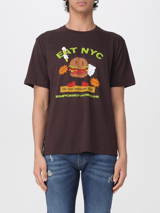 26SS 엠포리오 아르마니 반팔 티셔츠 EM003622AF14836 M6185 Brown