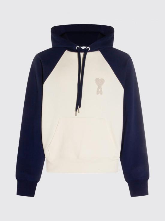 26SS 아미 후드 티셔츠 USW782747A 027 Blue - AMI