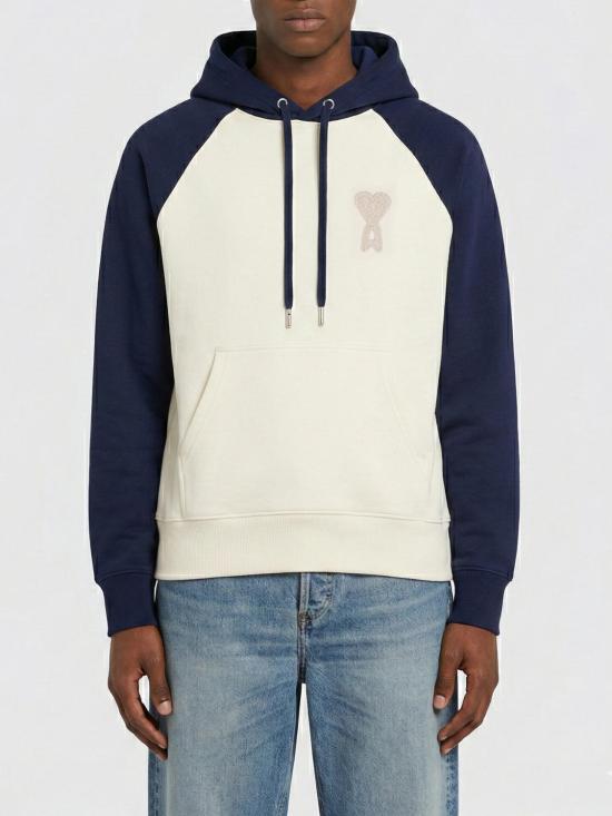 26SS 아미 후드 티셔츠 USW782747A 027 Blue