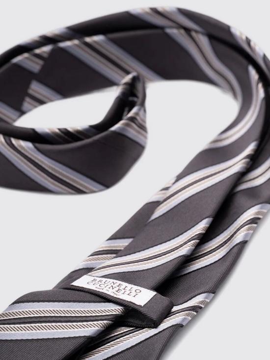 26SS 브루넬로 쿠치넬리 넥타이 MR8370018 C003 Grey - BRUNELLO CUCINELLI