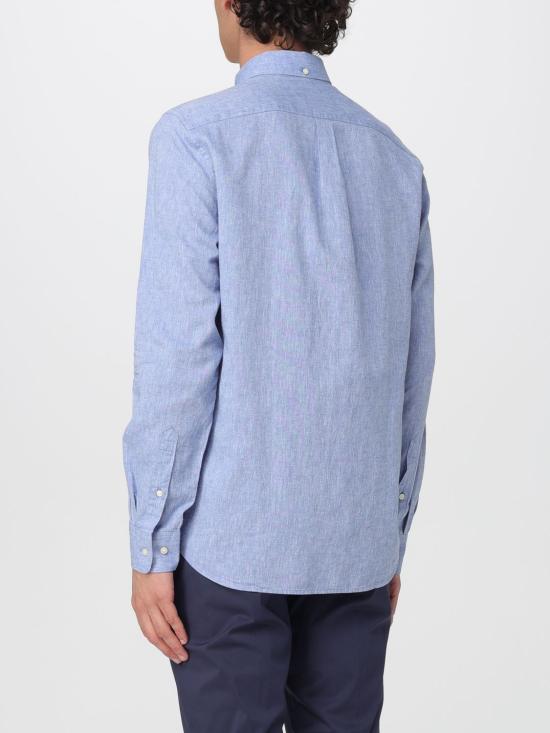 26SS 바버 긴팔 셔츠 MSH5090 BL33 Blue - BARBOUR