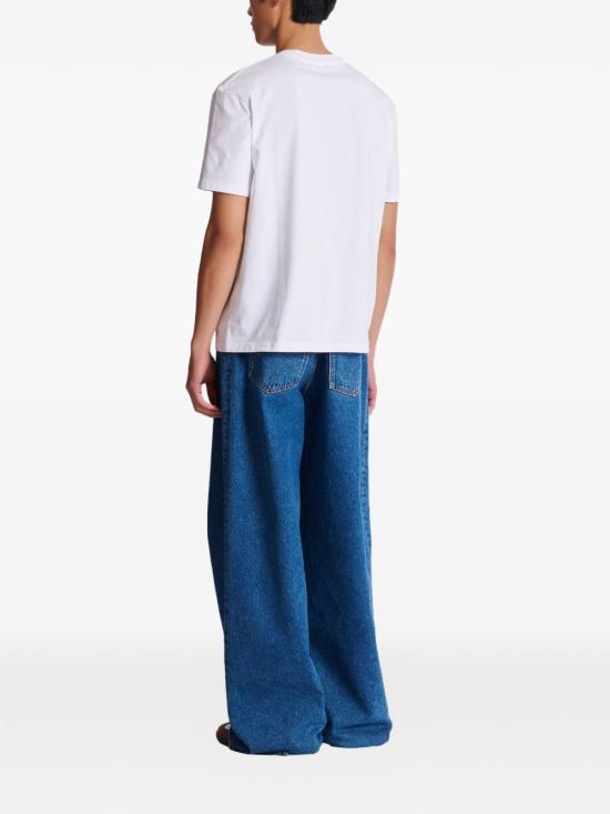 26SS 발망 반팔 티셔츠 GH1EG000BD40 GXF White - BALMAIN