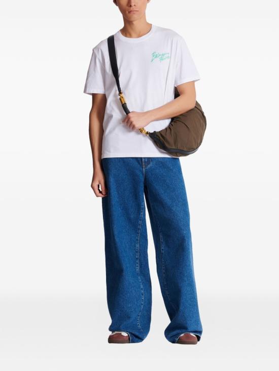 26SS 발망 반팔 티셔츠 GH1EG000BD40 GXF White - BALMAIN