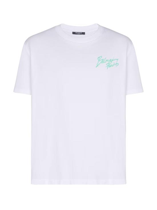 26SS 발망 반팔 티셔츠 GH1EG000BD40 GXF White